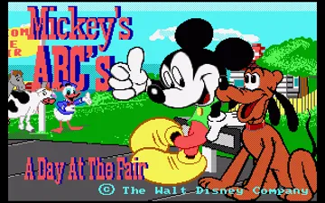 Mickey's ABC's - A Day at the Fair_Disk1 screen shot title